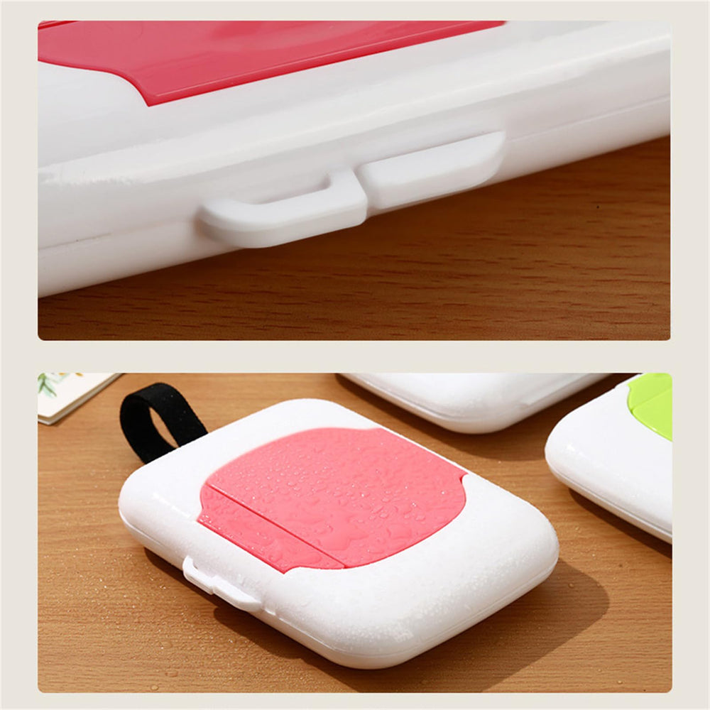 LEYILE travel wipes dispenser with hanging loop for bags and strollers