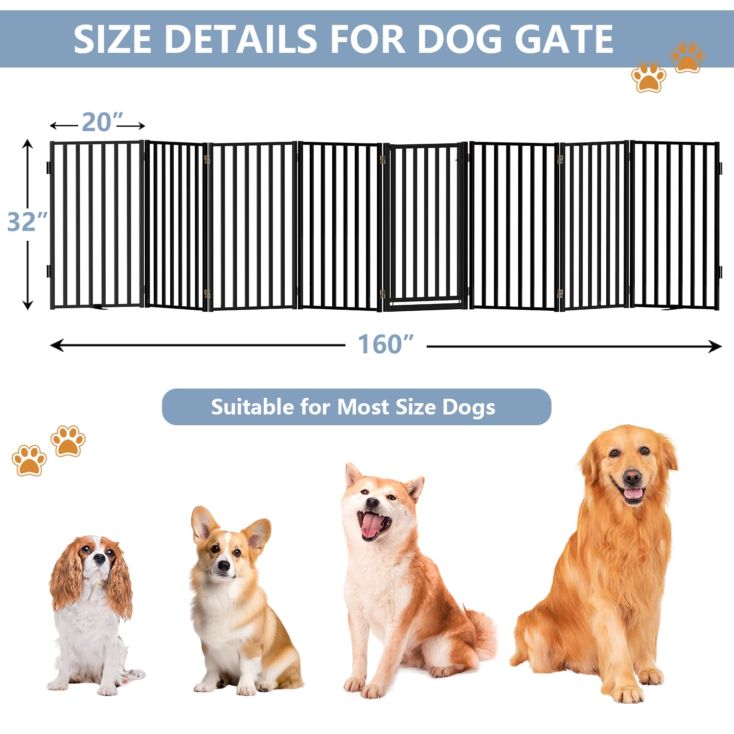 Lezbanz foldable pet gate panels adapt to corners and hallways.