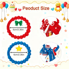 Leziazany Christmas bear teether designed for small hands and gum massage.