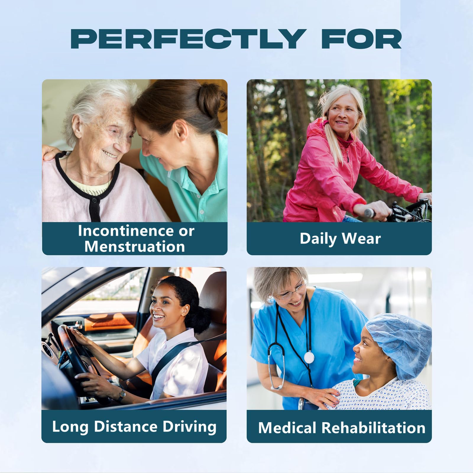 LFDAVP adult diaper covers care tips image shows machine-wash durability.