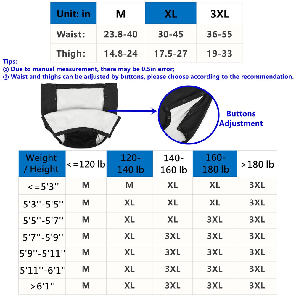 LFDAVP adult diaper covers in-use view, everyday wear for moderate needs.