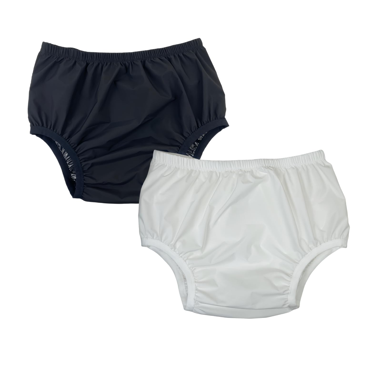LFDAVP leakproof cloth diaper cover white, slim and discreet for light leakage protection.