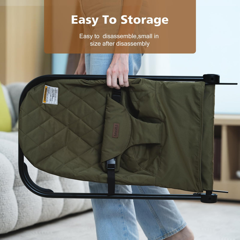 Lfhiwhd Baby Bouncer folds flat for easy storage and travel