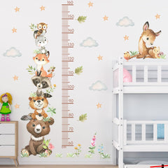 LFQZSNHD jungle animals height chart decal for growth tracking from 60 to 160 cm