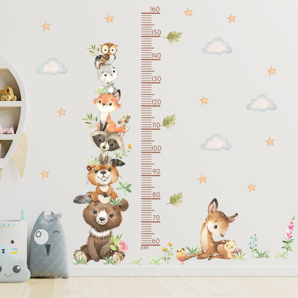LFQZSNHD watercolor animals wall art ideal for nurseries and playrooms