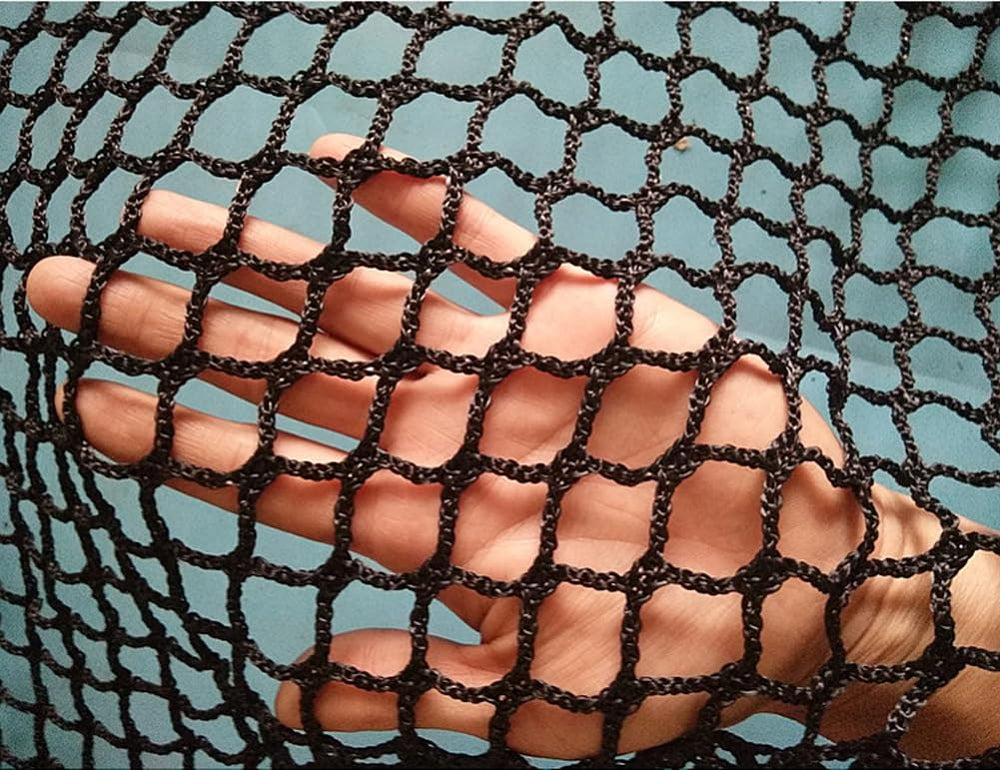 LGLFDJ black safety rope net protects kids on stairs and balcony.