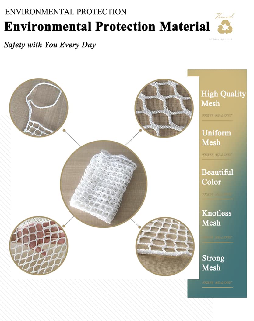 LGLFDJ safety netting for outdoor fence—weatherproof barrier for gardens and yards.