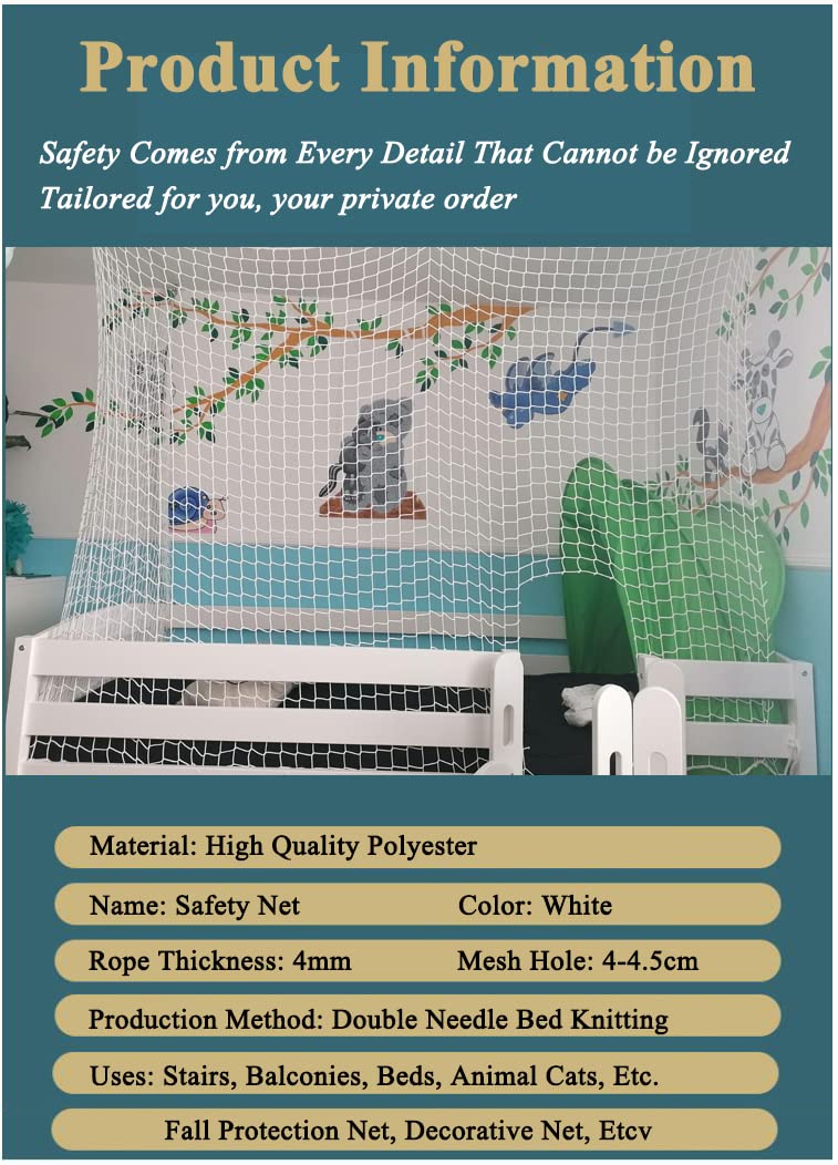 LGLFDJ safety netting playground net—soft, knotless design for safer play.