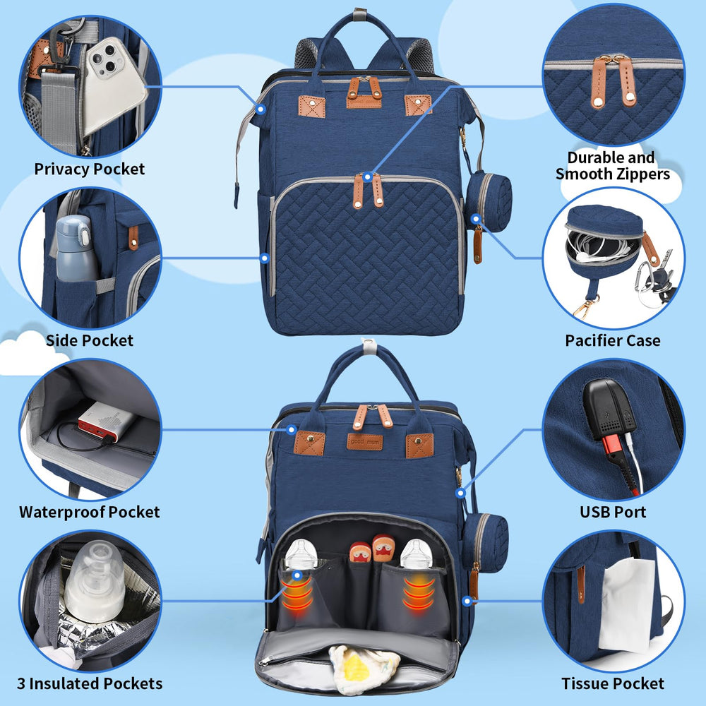 LHDYMXYN stroller-straps attach bag securely while traveling.