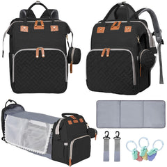 LHDYMXYN nappy-bag with changing-station for on-the-go diaper changes