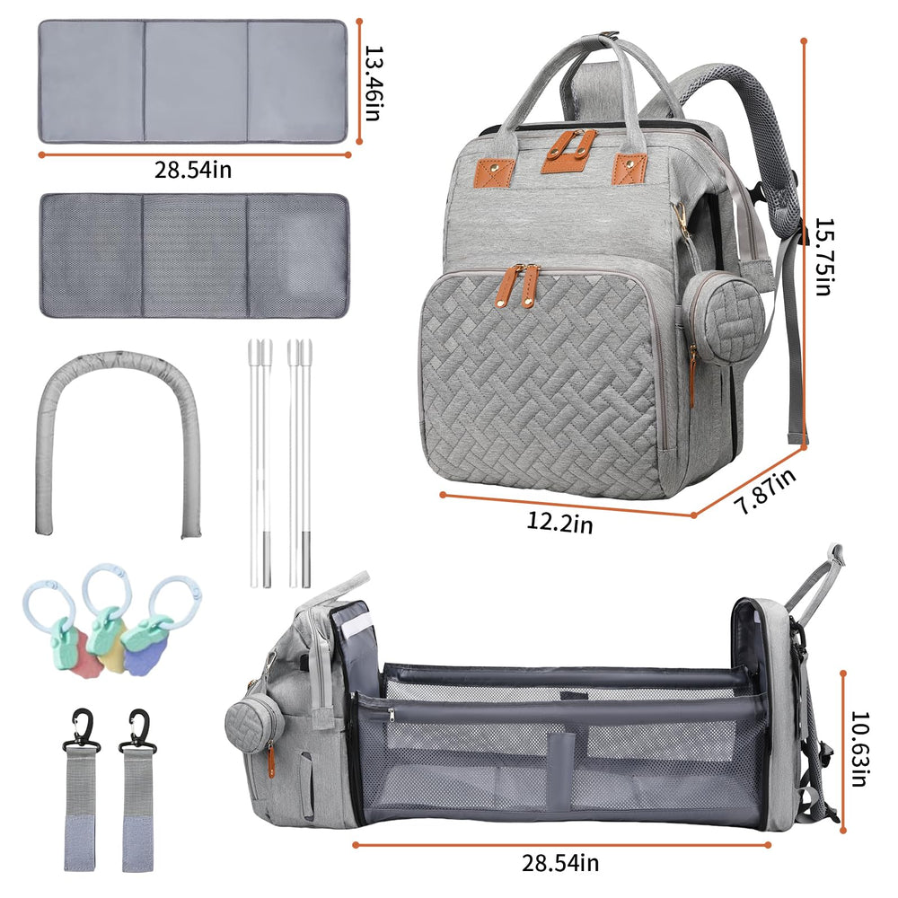 LHDYMXYN stroller straps attach securely for hands-free transport