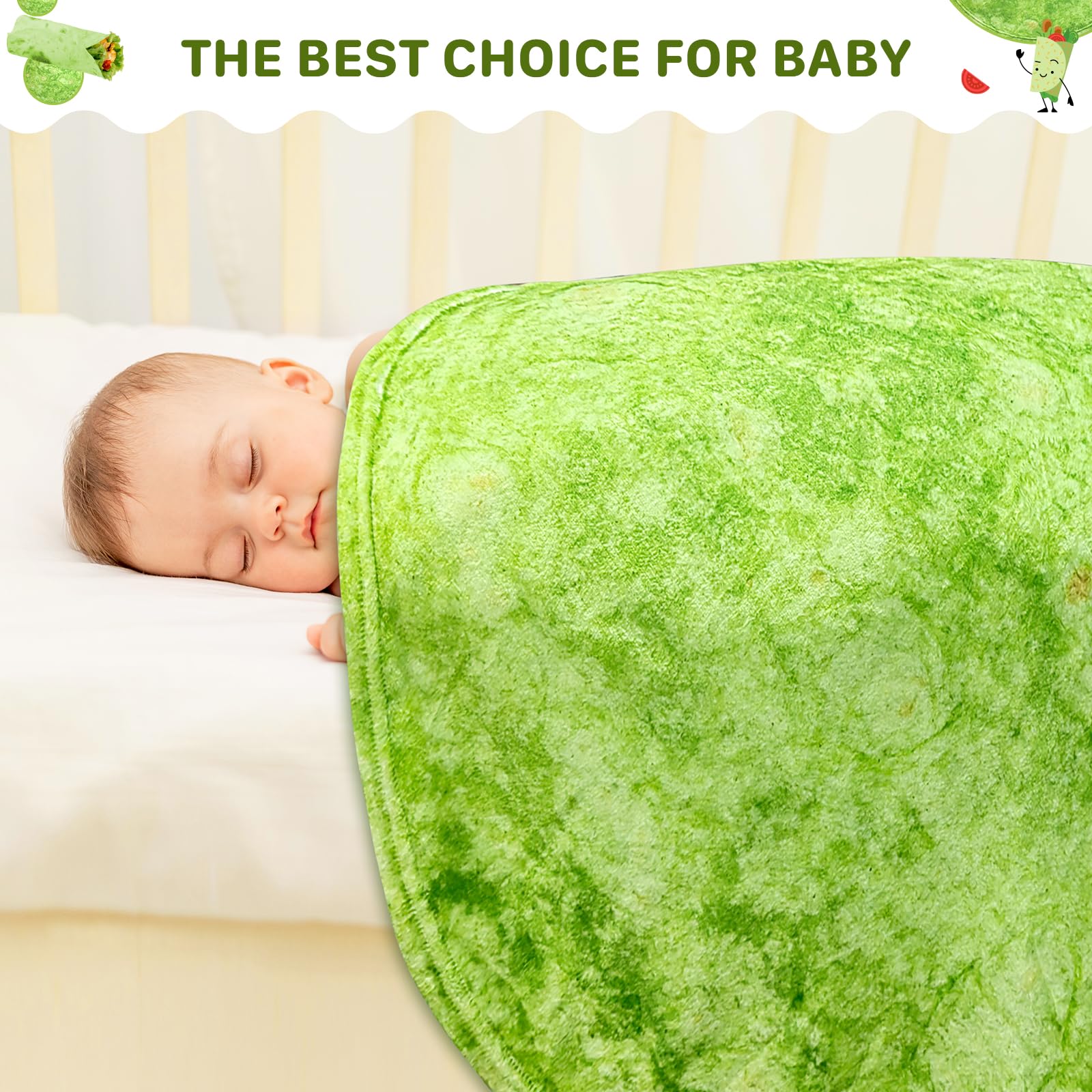 Lhedon Spinacia gift-ready blanket makes a playful, crowd-pleasing present.