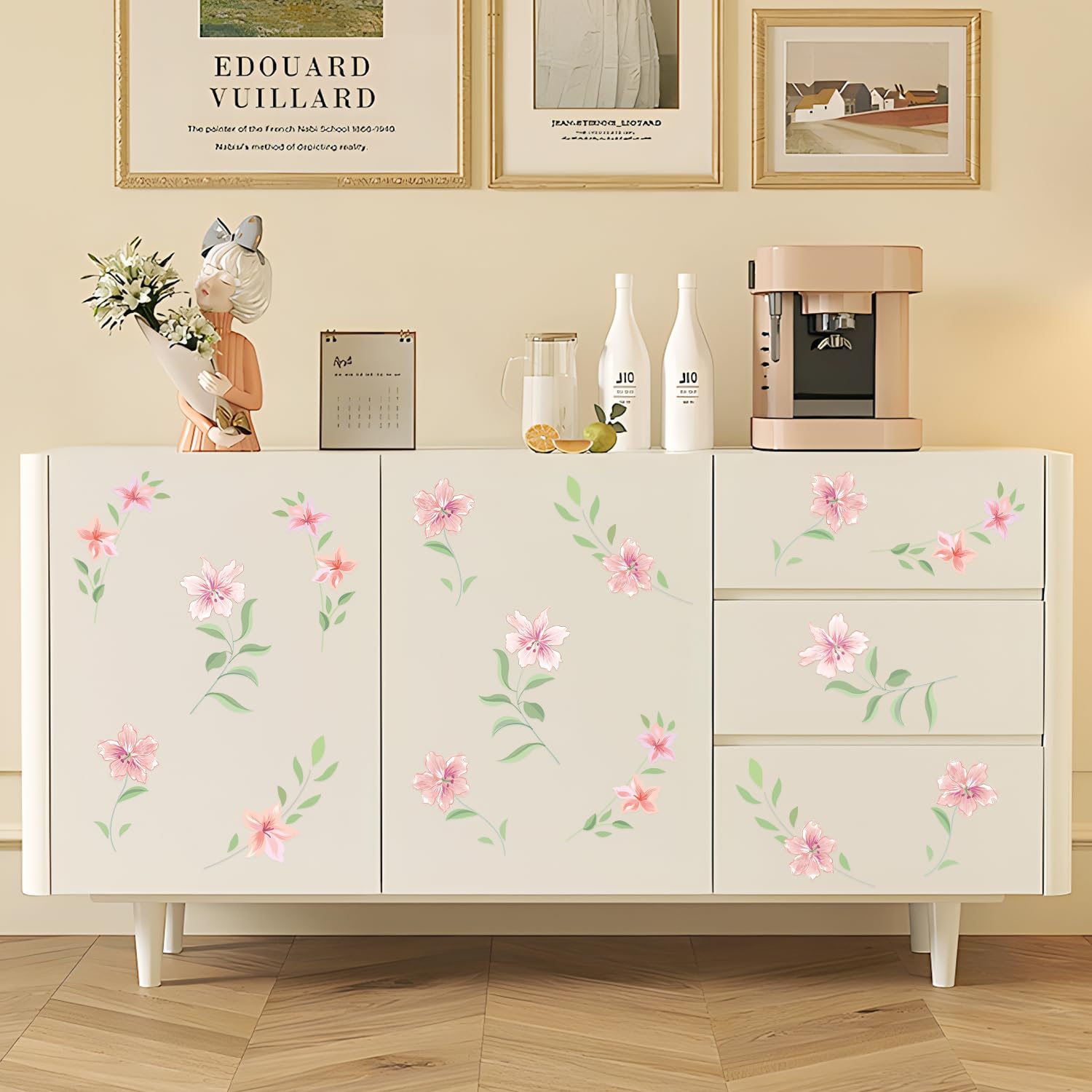 LHIUEM boho floral wall decal adds trendy vibe to bedrooms and playrooms