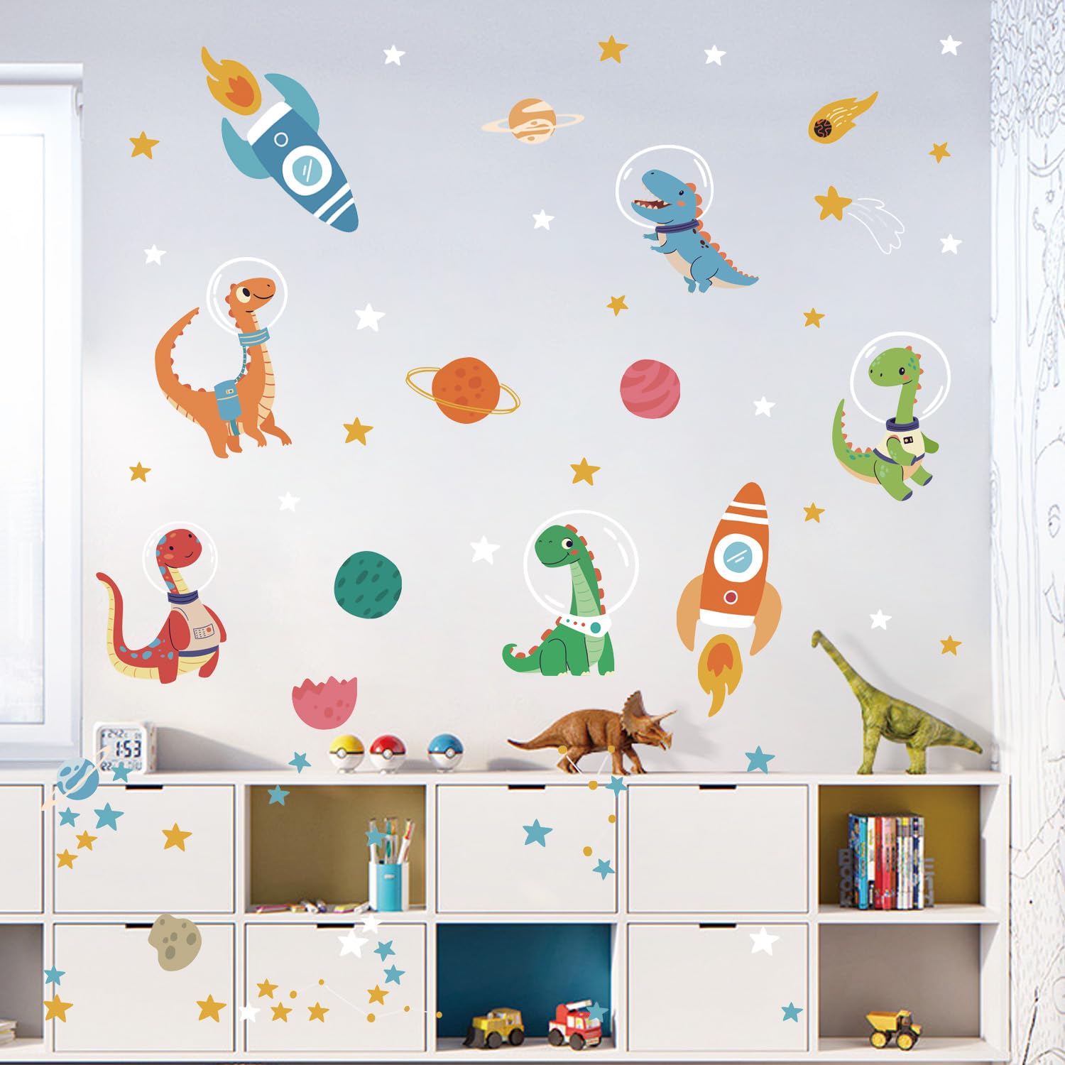 LHIUEM kids room decor pack makes easy room transformation for learning fun.