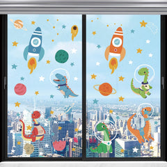 LHIUEM solar system planets stickers add educational space scenery to any room.