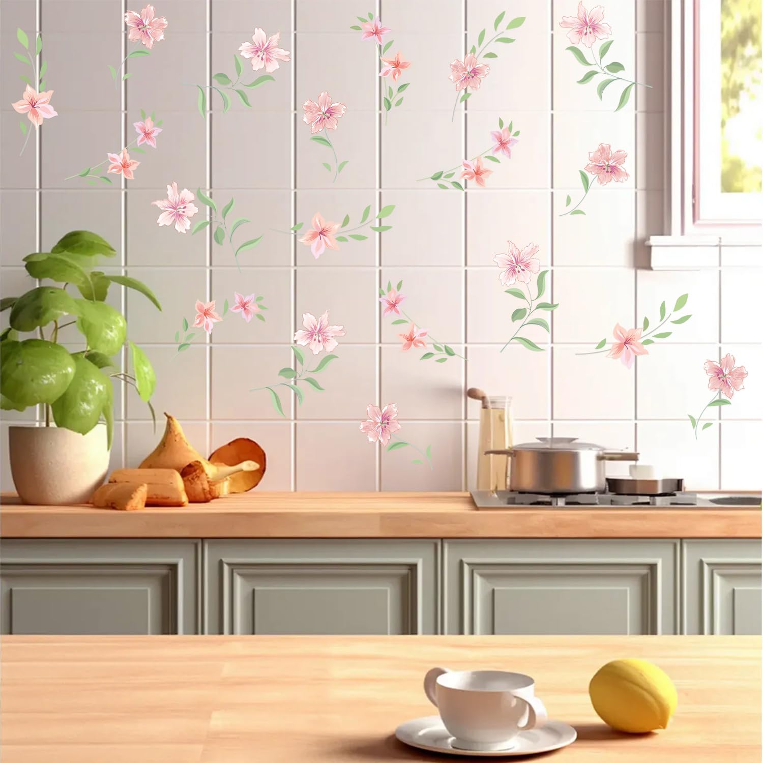 LHIUEM toddler girls room stickers are easy to reposition on smooth surfaces
