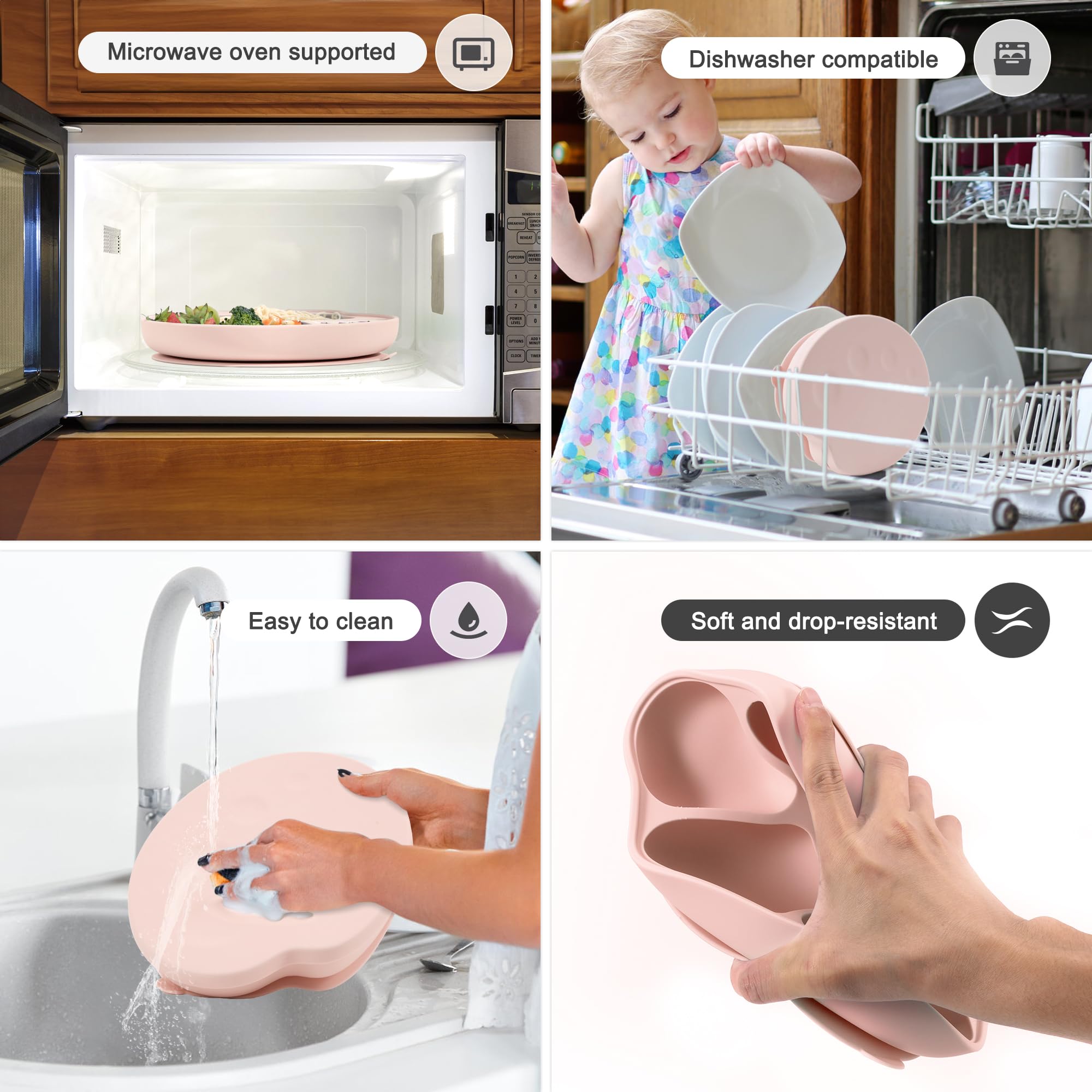 Li & Zhao microwave-safe plate for quick meal reheats