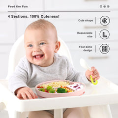 Li & Zhao suction plate inner spout design helps little eaters scoop