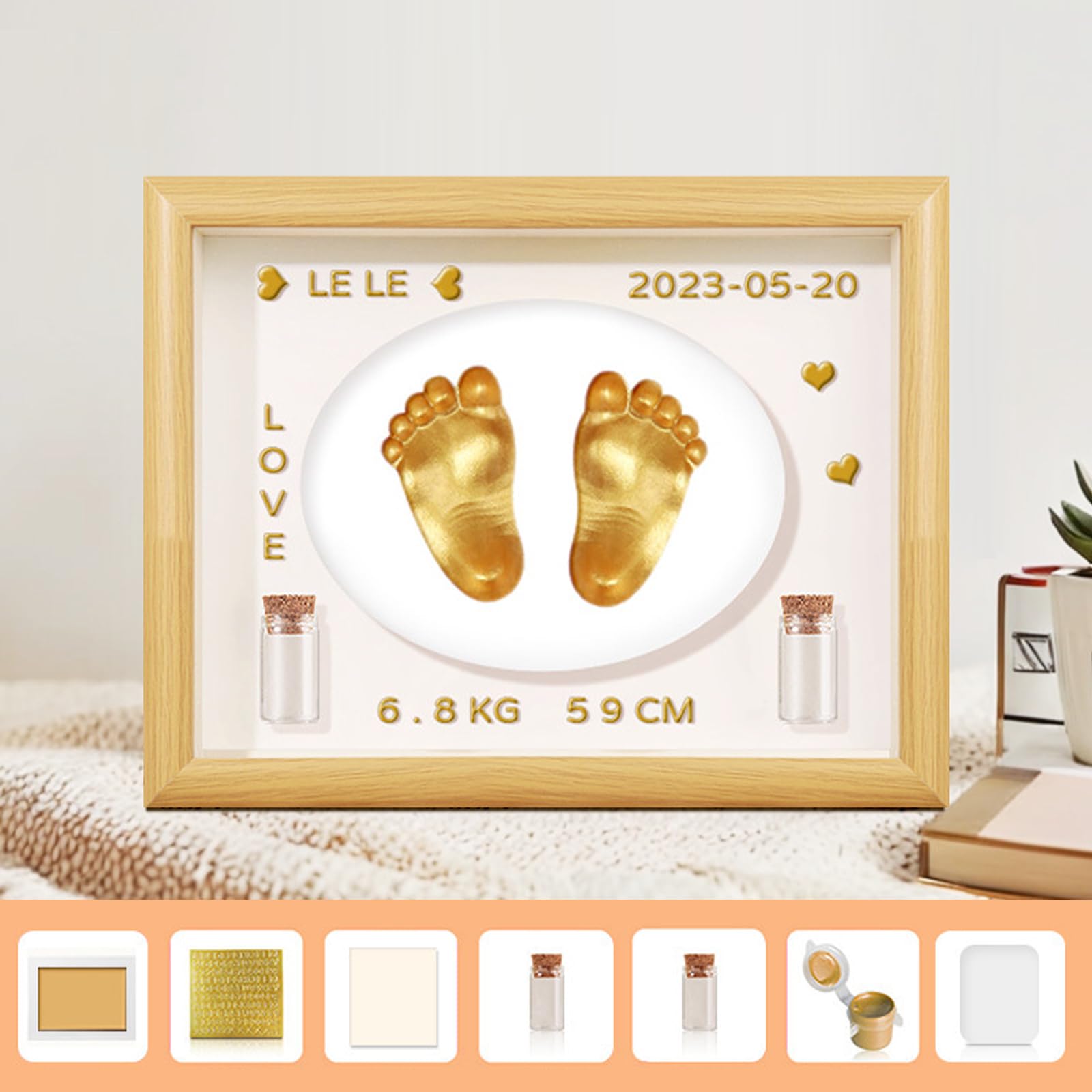 Liannan white frame option shown for nursery display