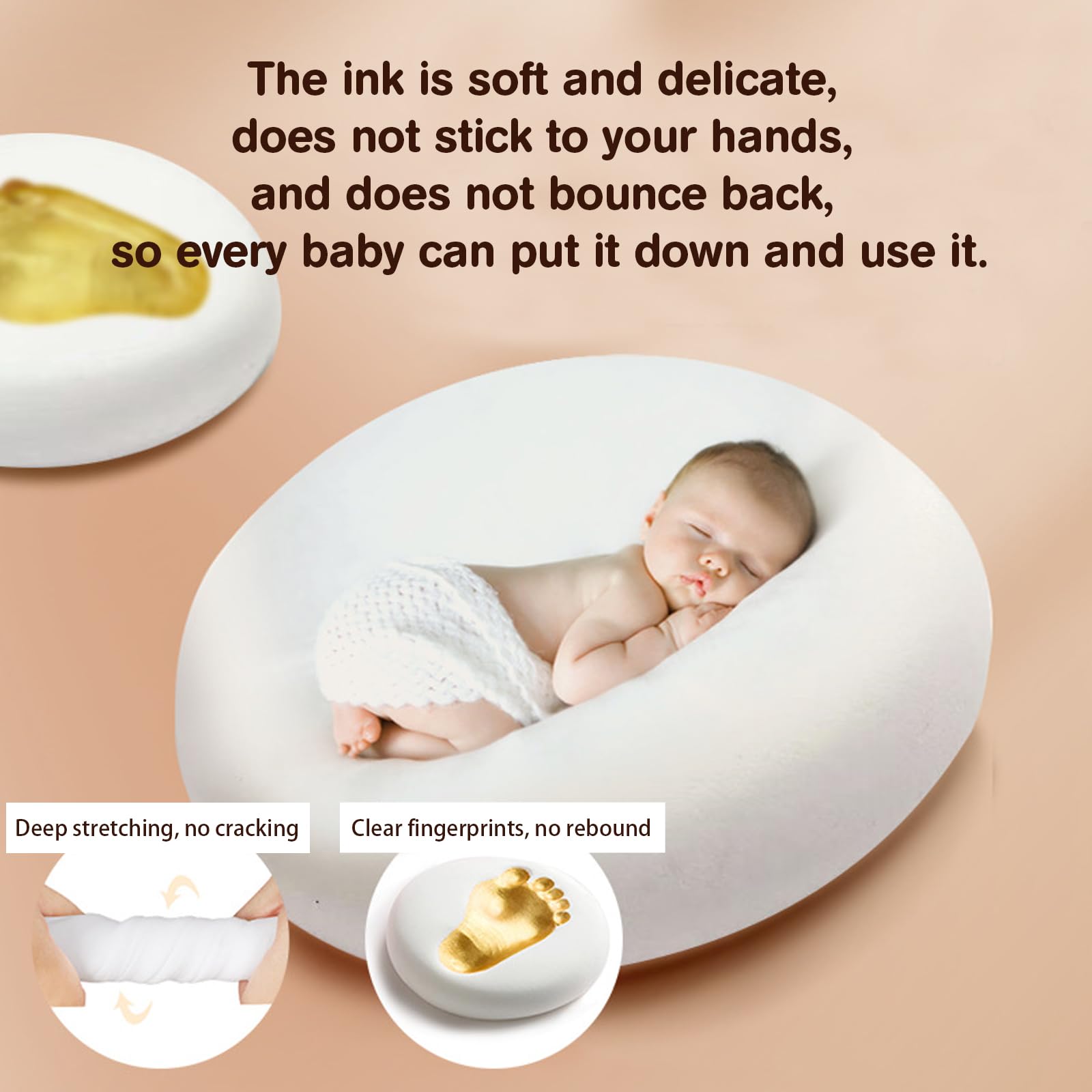 Liannan non-toxic ink pad safe for baby's skin during imprinting