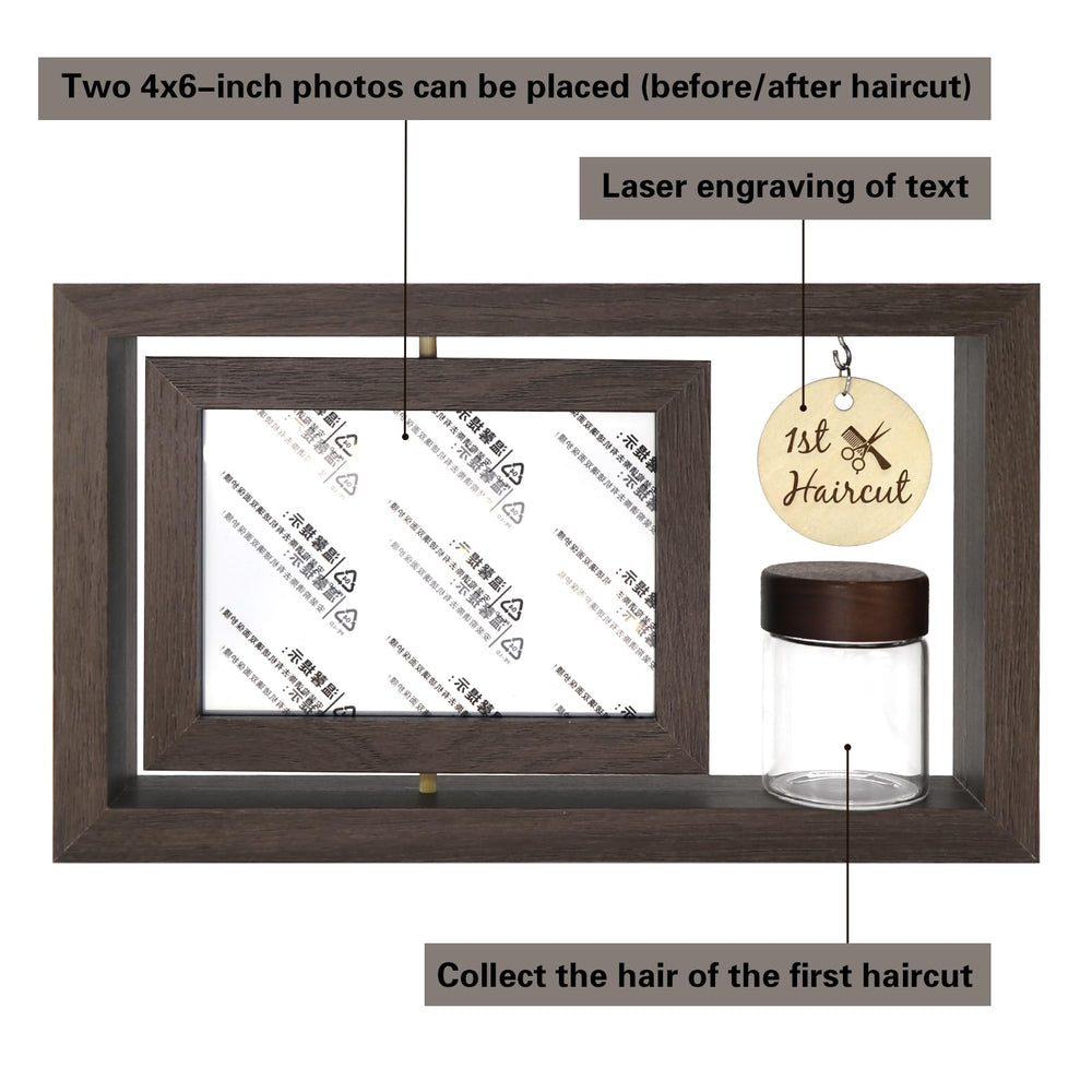 Liannan nursery display brown2 frame blends safe materials with stylish memory display.