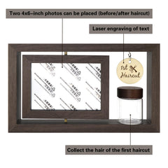 Liannan nursery display brown2 frame blends safe materials with stylish memory display.
