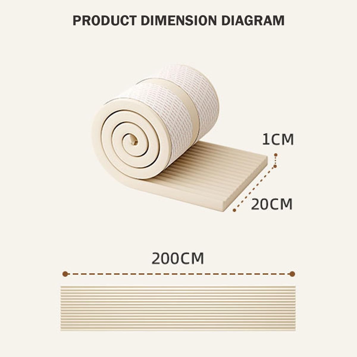 LIANTIAN thickened 200x20cm padding provides extended protection for kids.