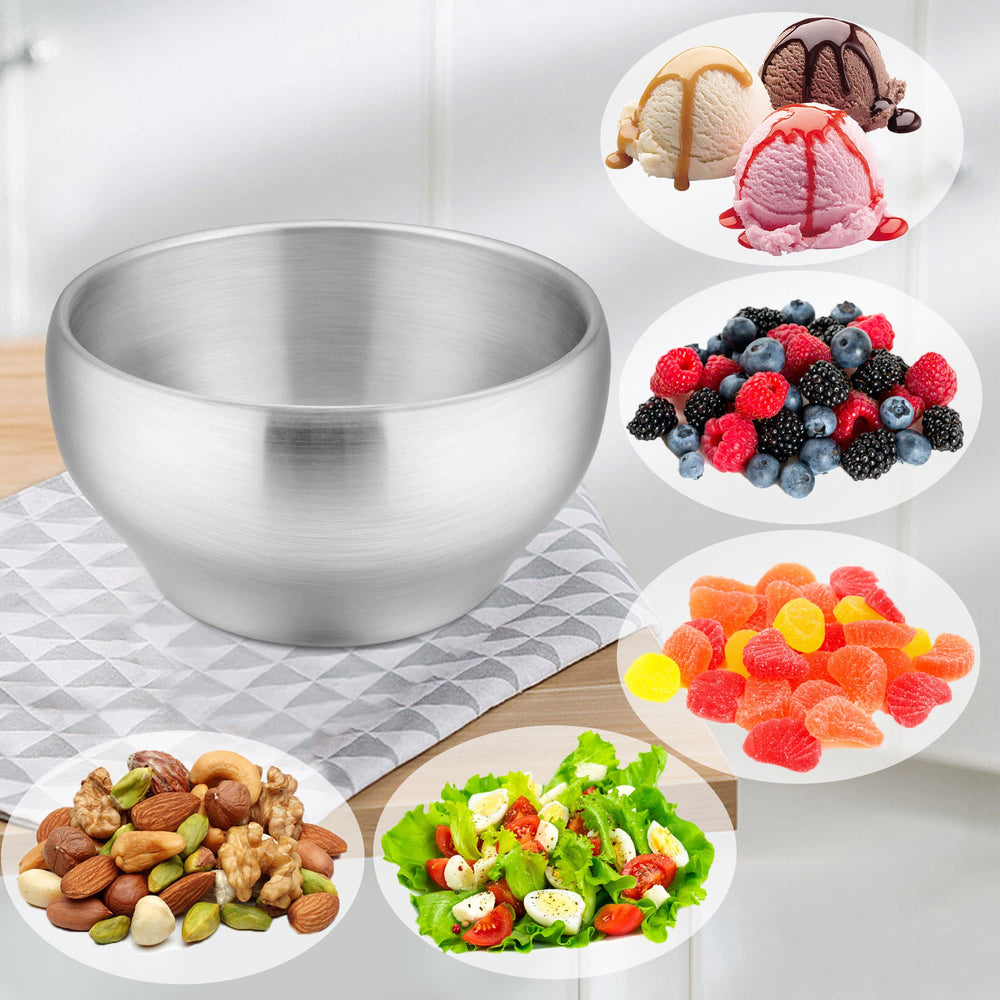 LIANYU pack of four bowls perfect for home, kindergarten, picnics, or travel.