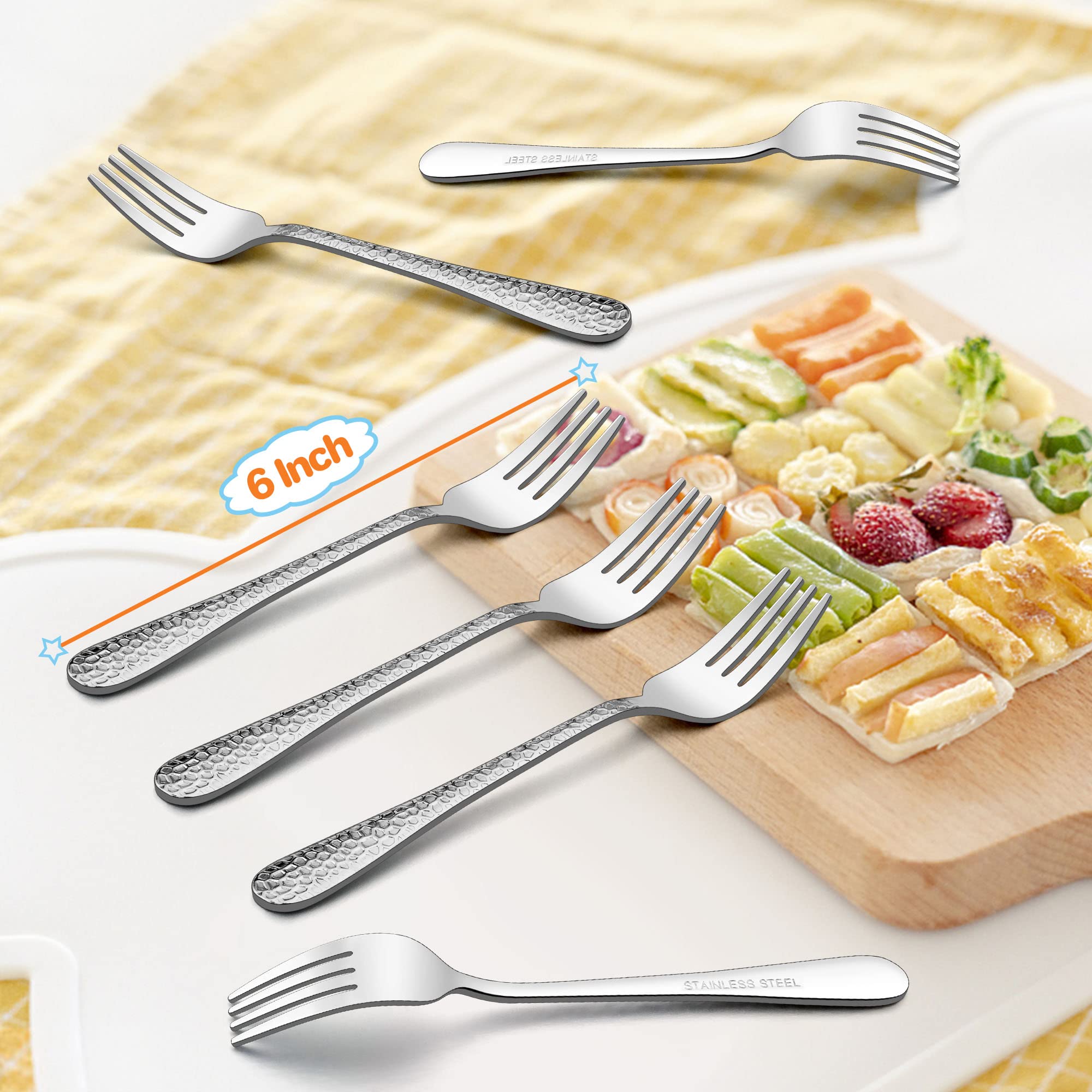 LIANYU stainless steel construction resists rust for long-lasting flatware.