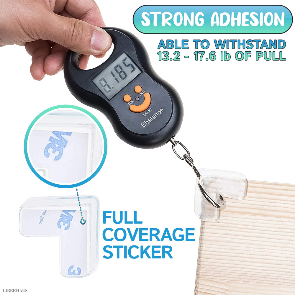 Repositionable LIBERHAUS guards prevent marks and allow easy adjustments.