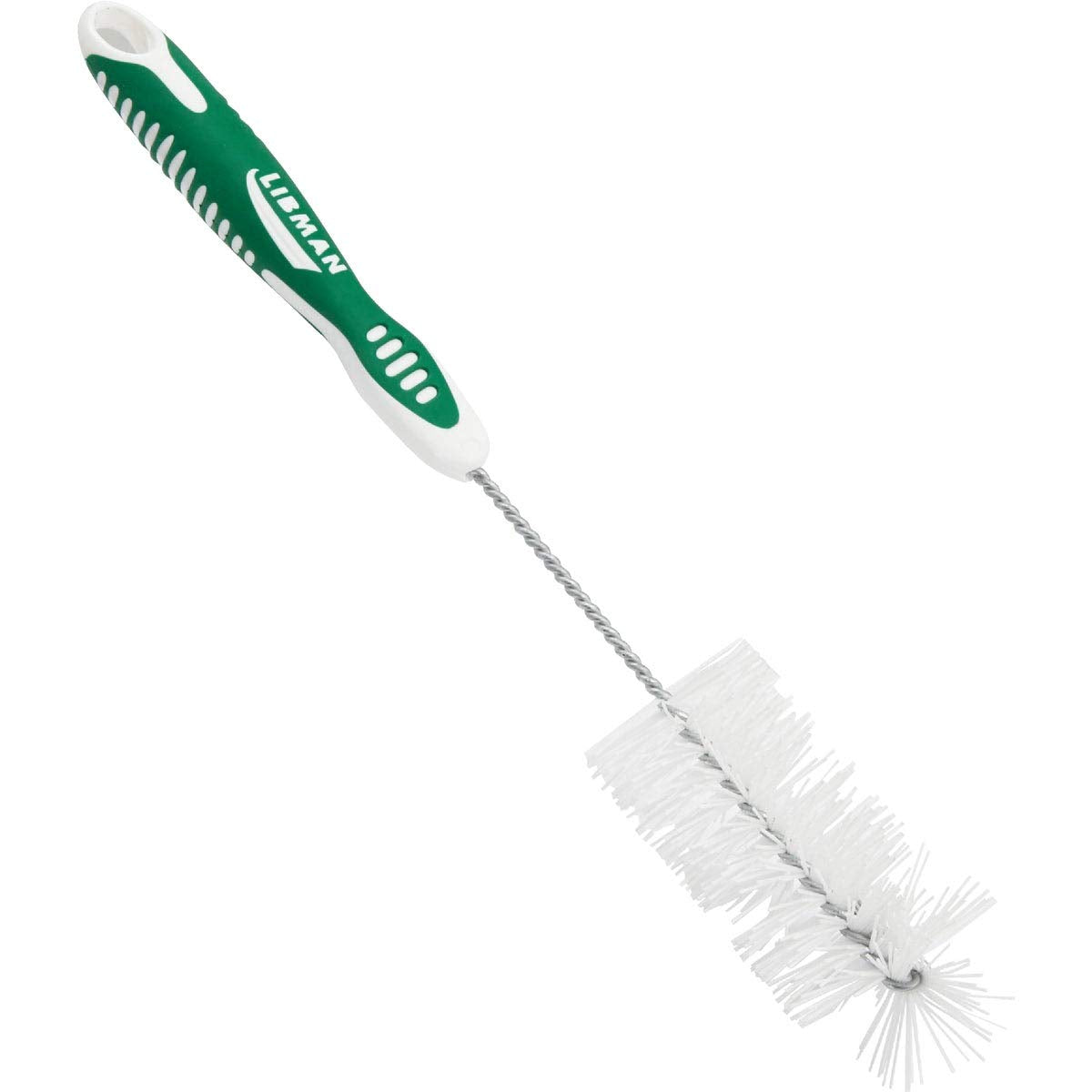 Libman Commercial Bottle Brush for pitcher cleaning with ergonomic grip and rust-resistant wire