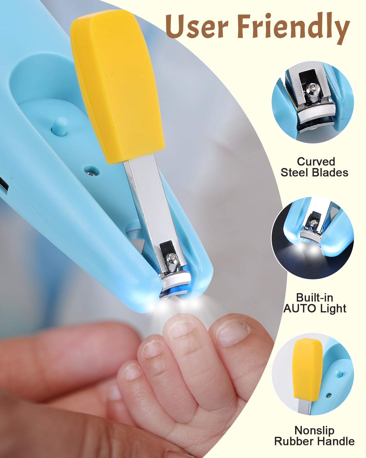 Lictin 360-degree trimming and polishing for soft, smooth nails