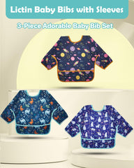 Lictin adjustable-neck sleeve bib ensures a secure, comfortable fit