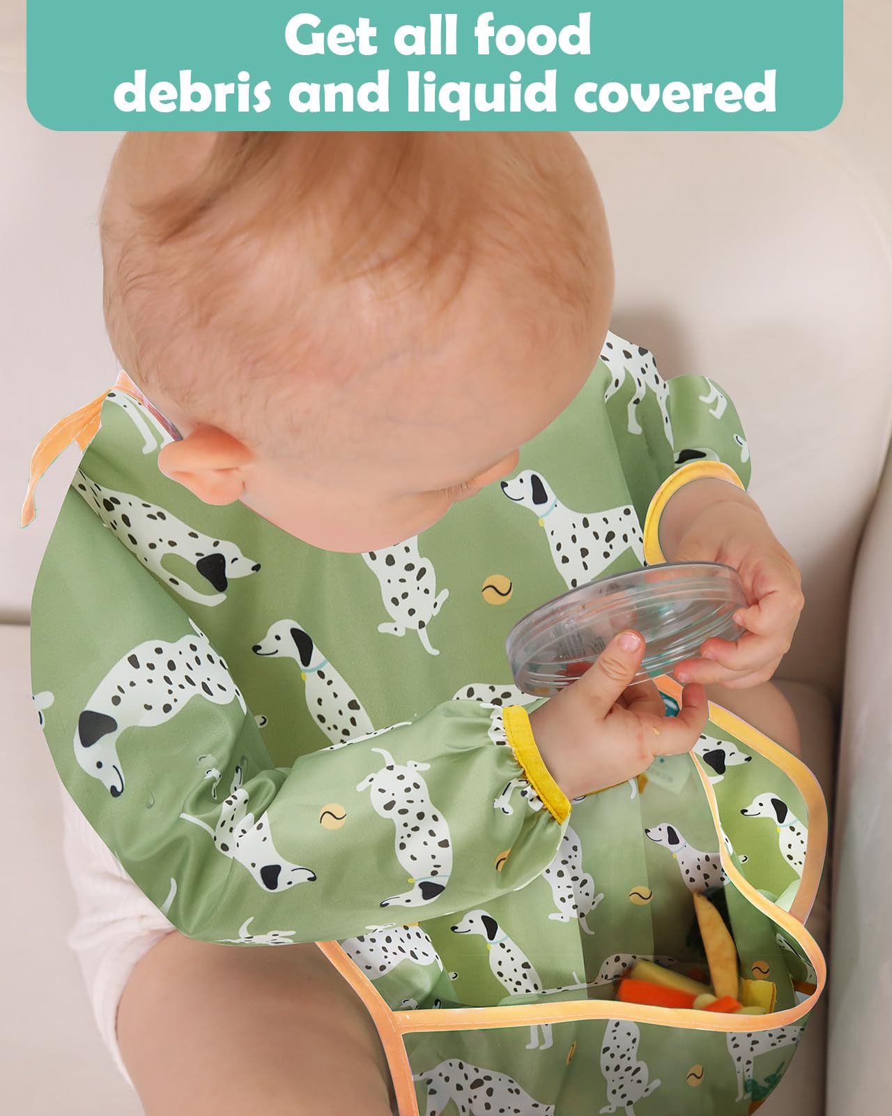 Lictin machine-washable bib helps busy families save time.