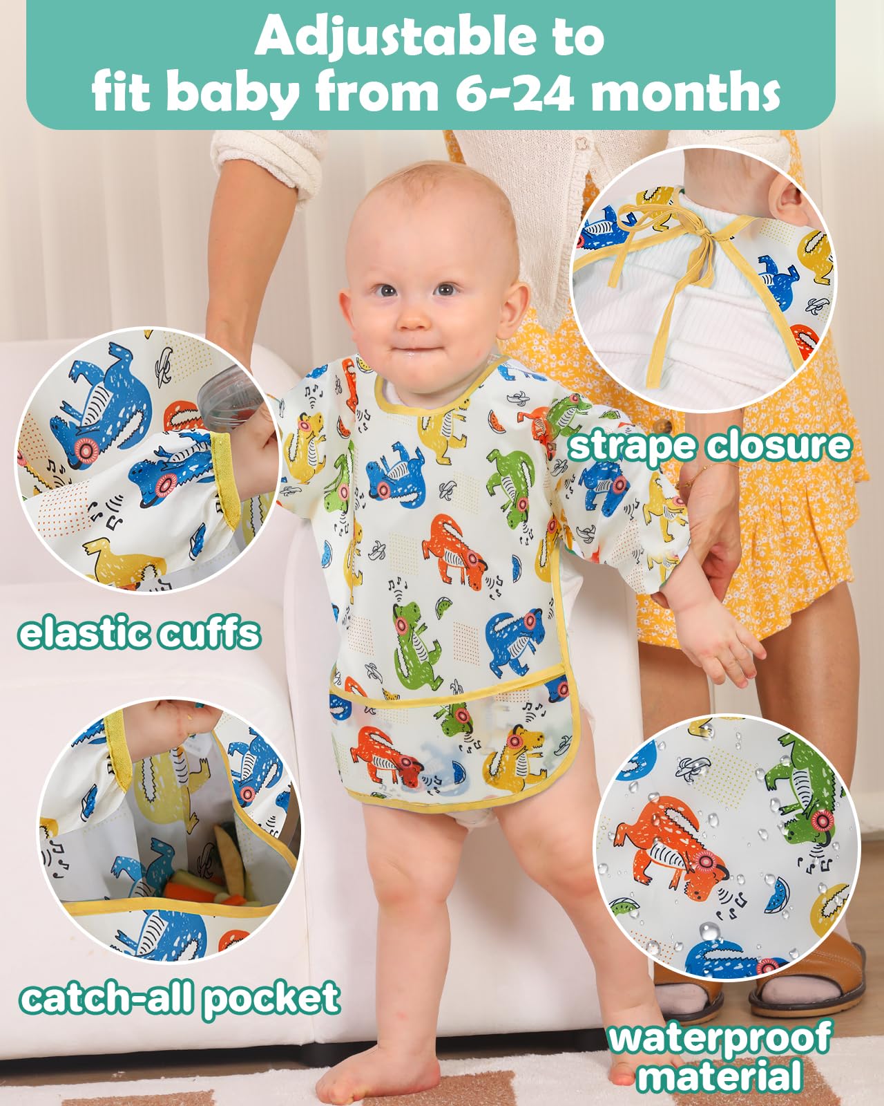 Lictin baby bibs in cute prints for toddlers.