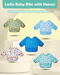 Lictin patterned bibs add style to everyday feeding.