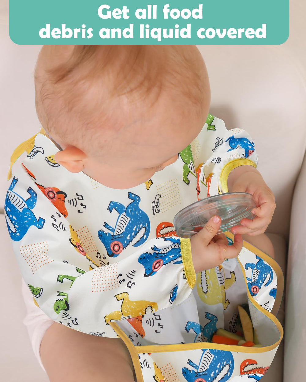 Lictin easy-clean bibs designed for quick wipe-downs.