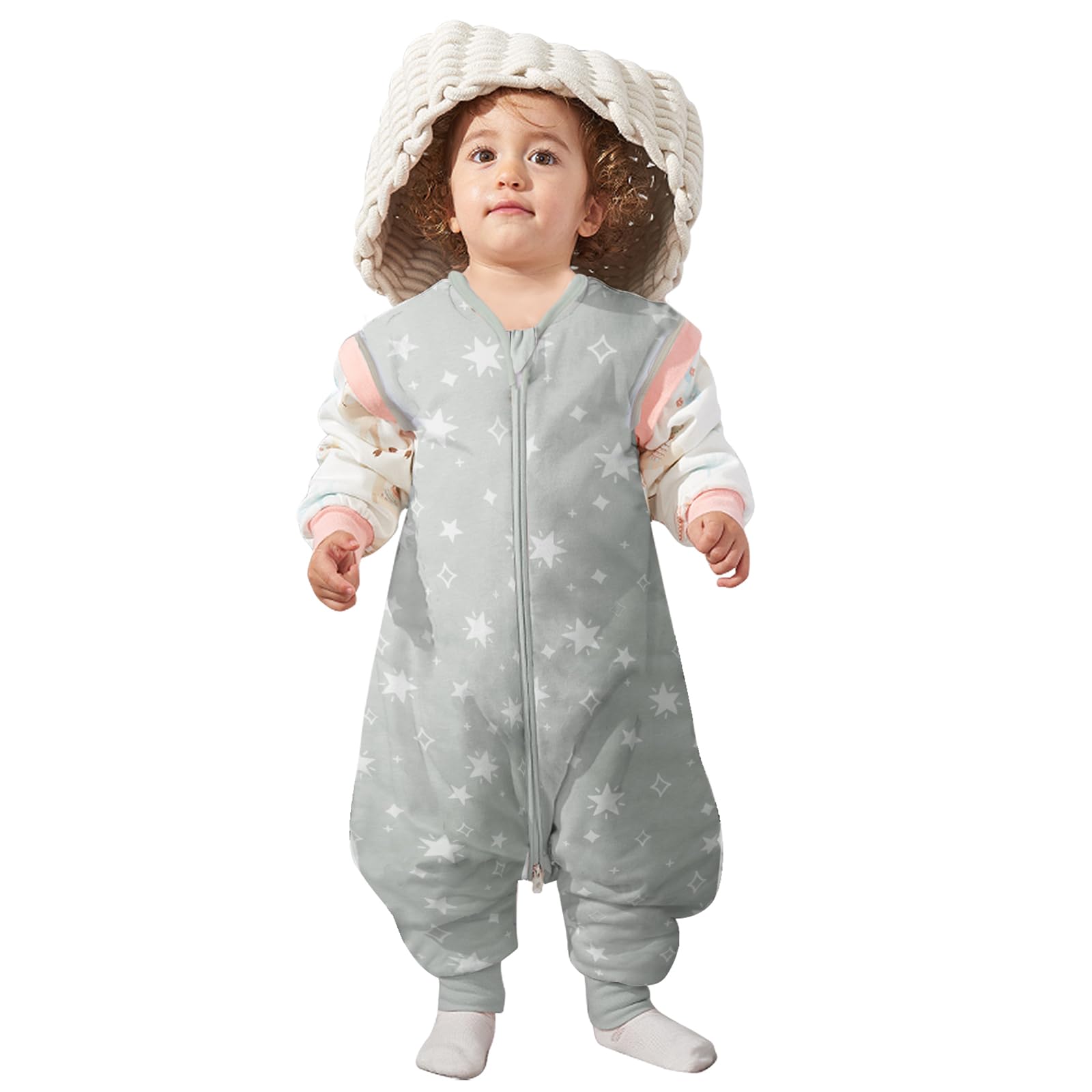 Lictin sleep sack available in four size ranges for growth