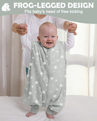 Lictin sleep sack with split-leg design for mobility