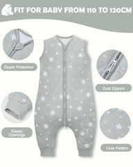 Lictin sleep sack showing two-way zipper for easy changes