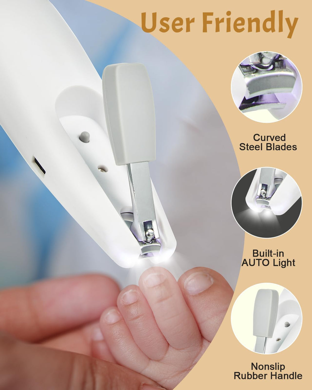 Lictin USB-C charging cable keeps the trimmer ready on travel.