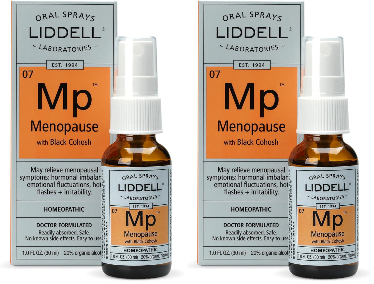 Liddell menopause spray bottle ready for at-home use and daily relief
