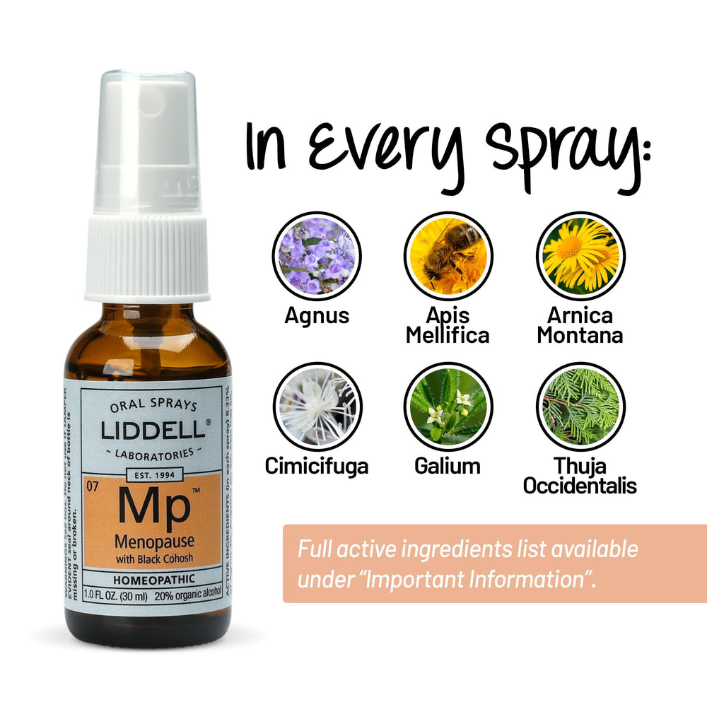 Liddell menopause spray packaging on shelf