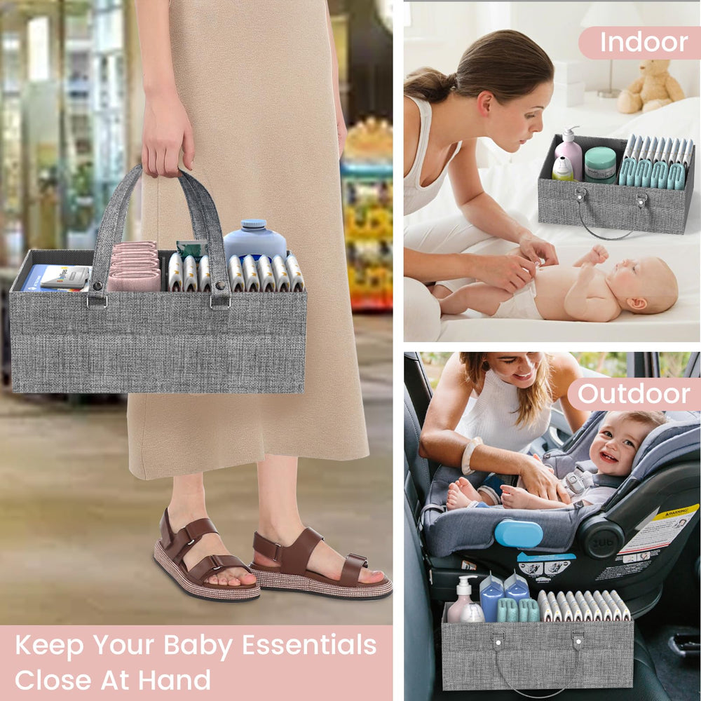 LIDTOP 2In1 diaper cart detachable bedside design keeping essentials within arm's reach.