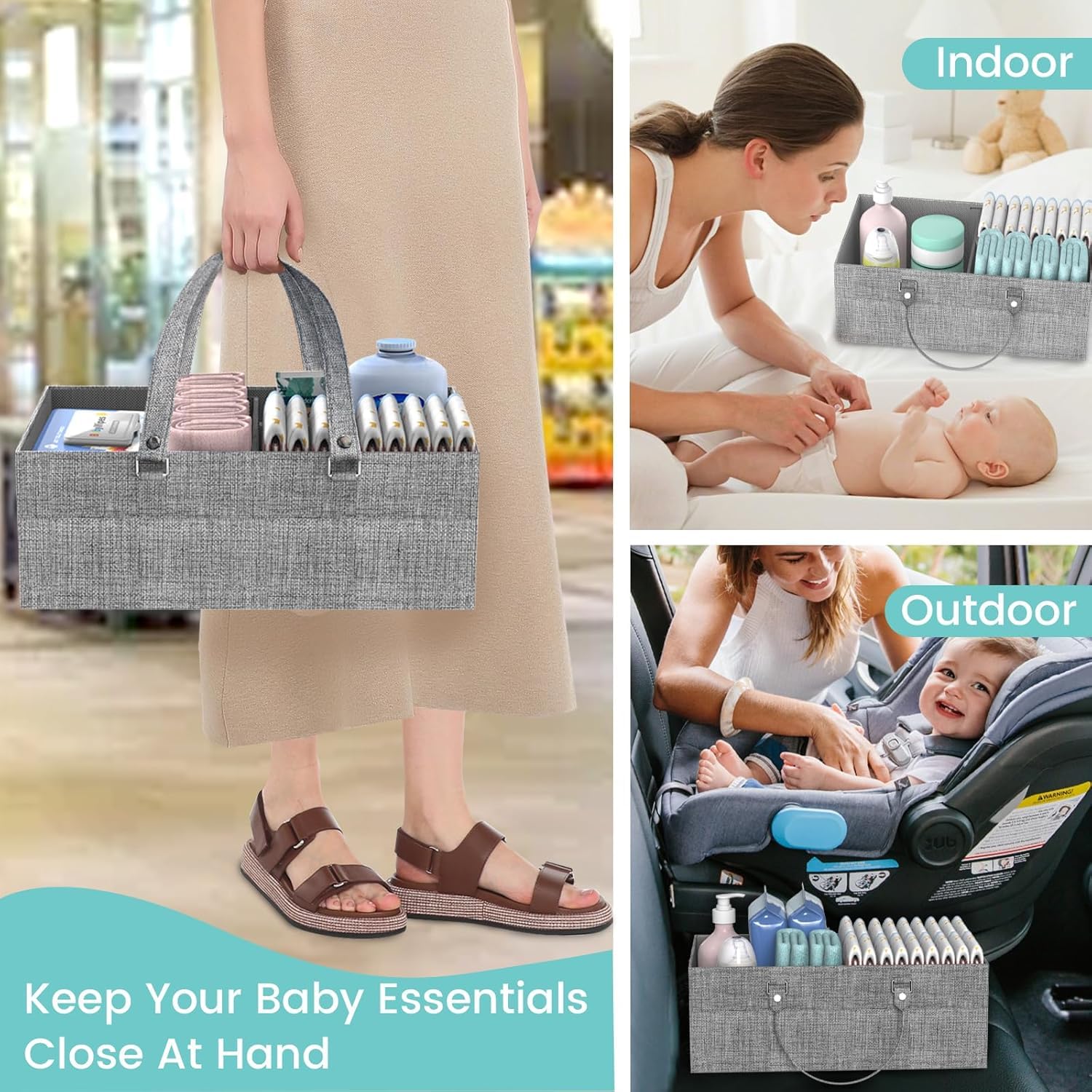 LIDTOP 360-degree wheels with two locks enable smooth movement