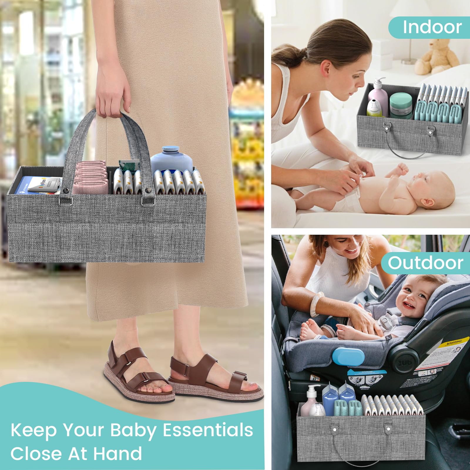 LIDTOP durable metal frame supports heavy items without wobble.