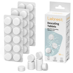 Liebnest descaling tablets in packaging for bottle washers.