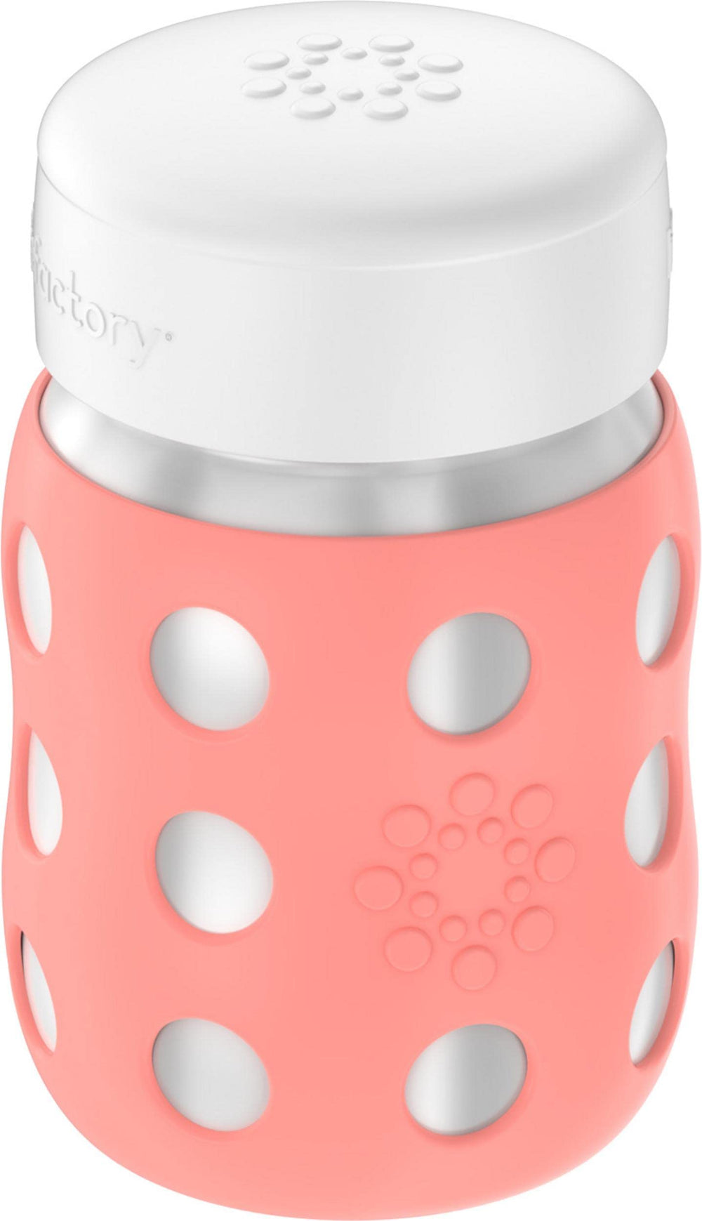 Lifefactory bottle with silicone sleeve for secure grip and durability