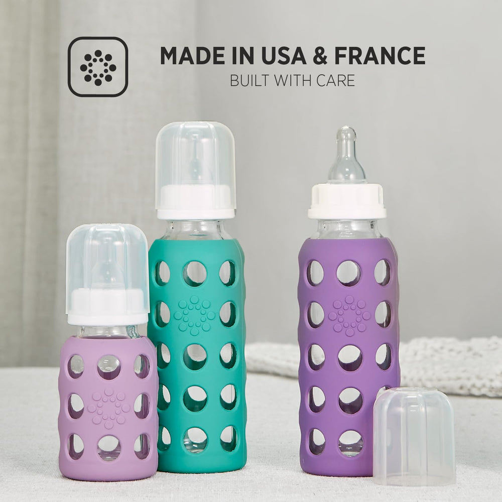 Lifefactory cap, ring and stopper provide a clean seal.