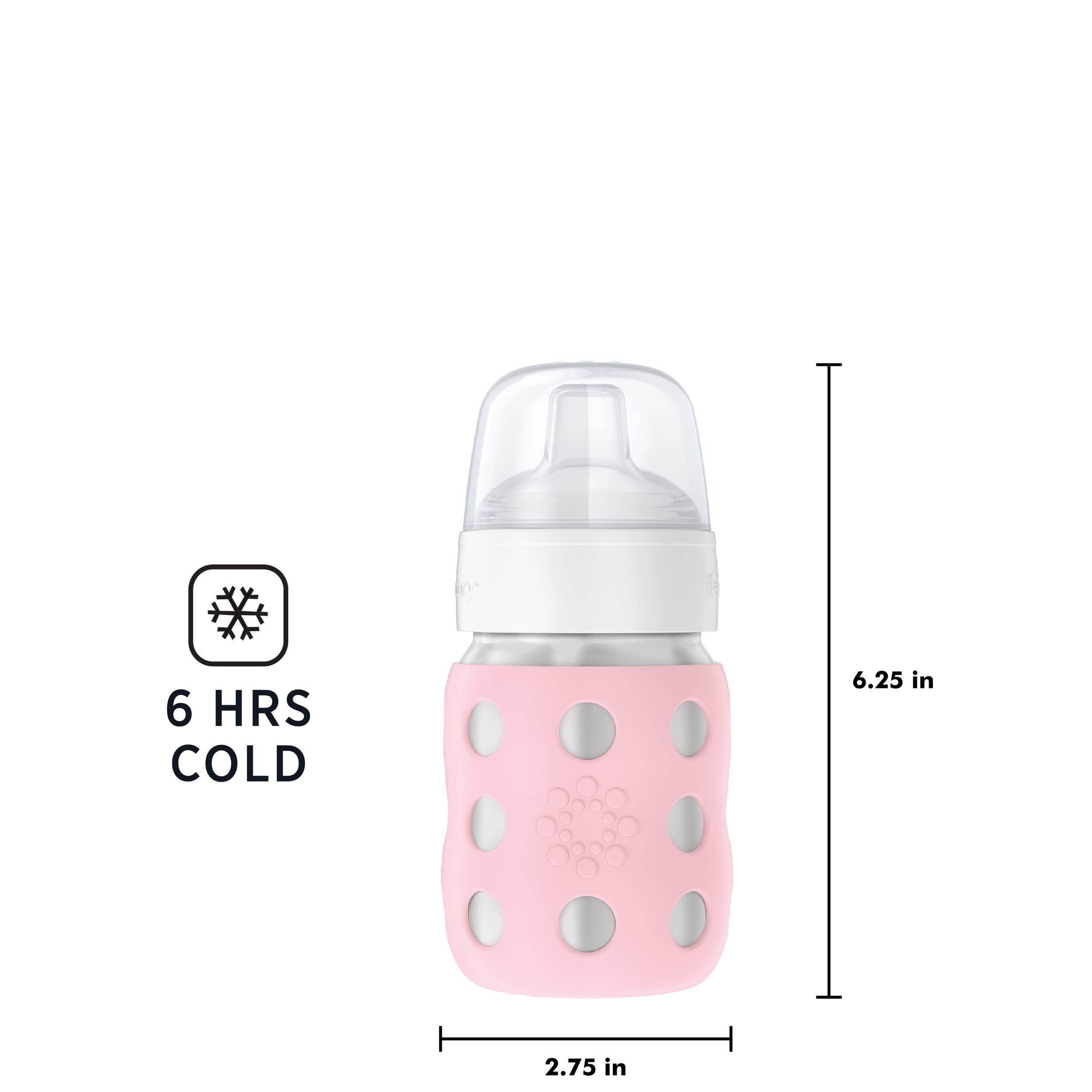 Lifefactory Desert Rose changeable lids allow customization and replacements